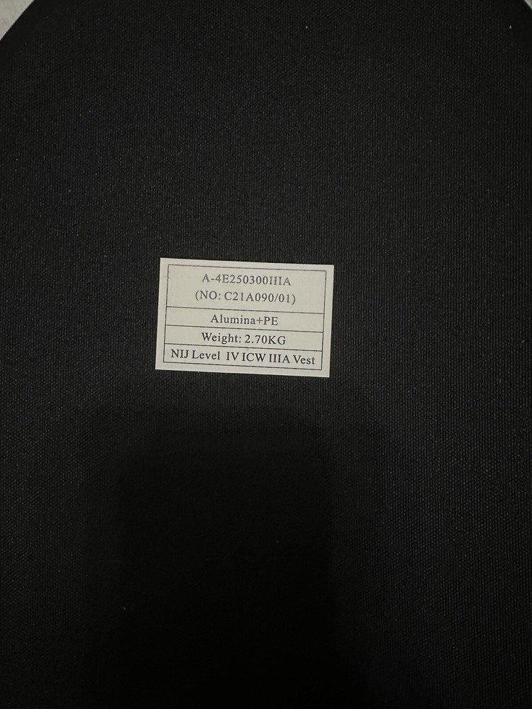 full body armor bulletproof level five Hard & soft plate strikeforce