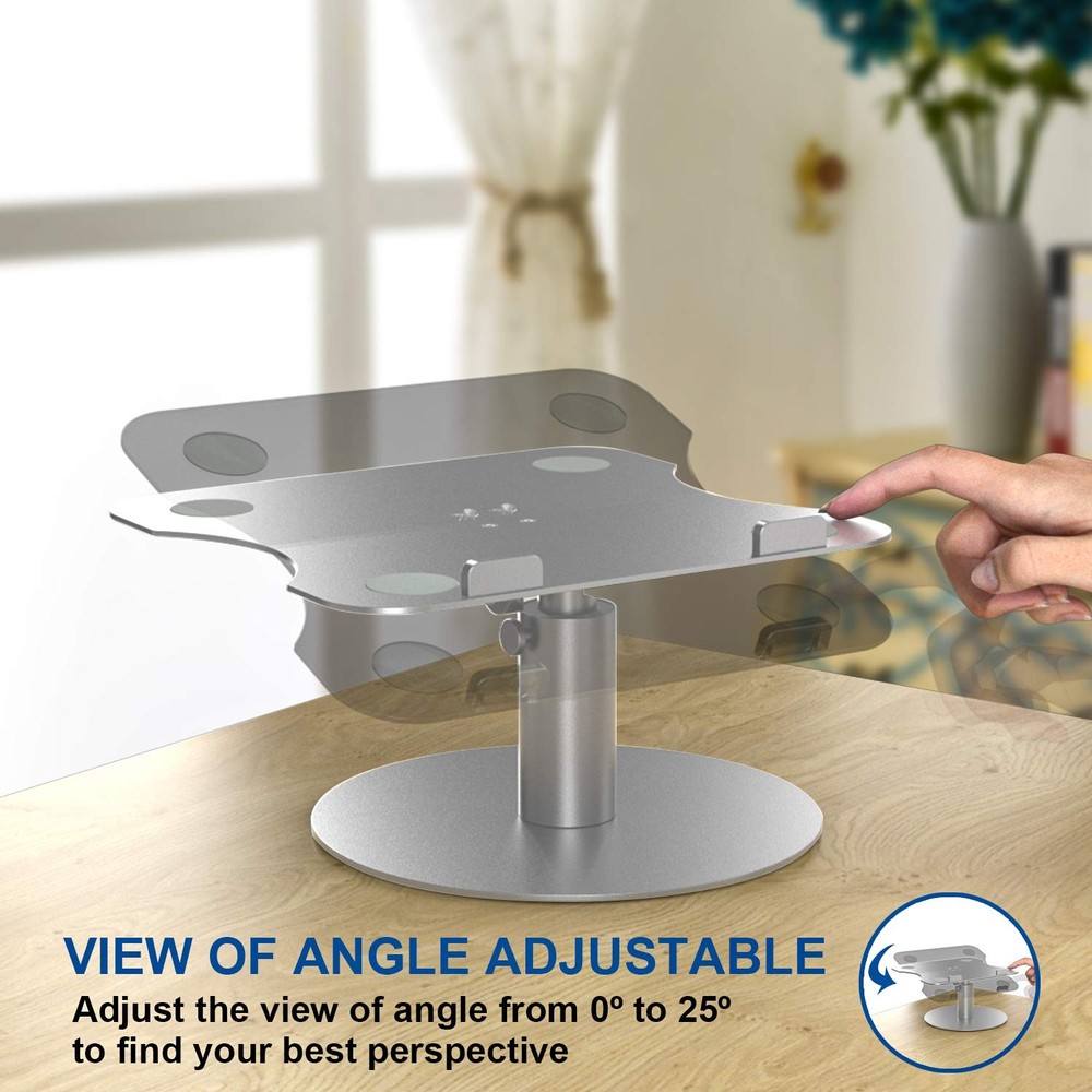 Adjustable Laptop Stand, Aluminum Laptop Riser, Multi-Angle Height Adjustable...