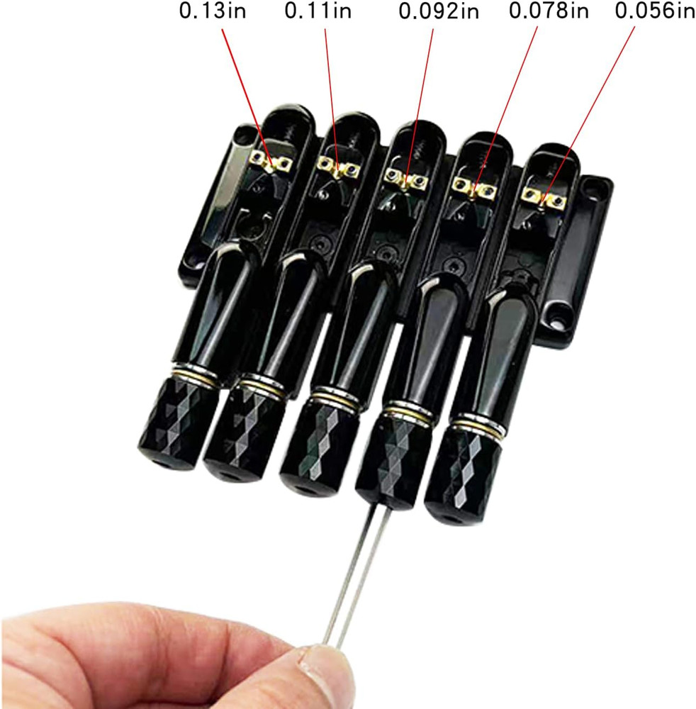 Headless 5 String Electric Bass Brass Bridge Single String Saddles