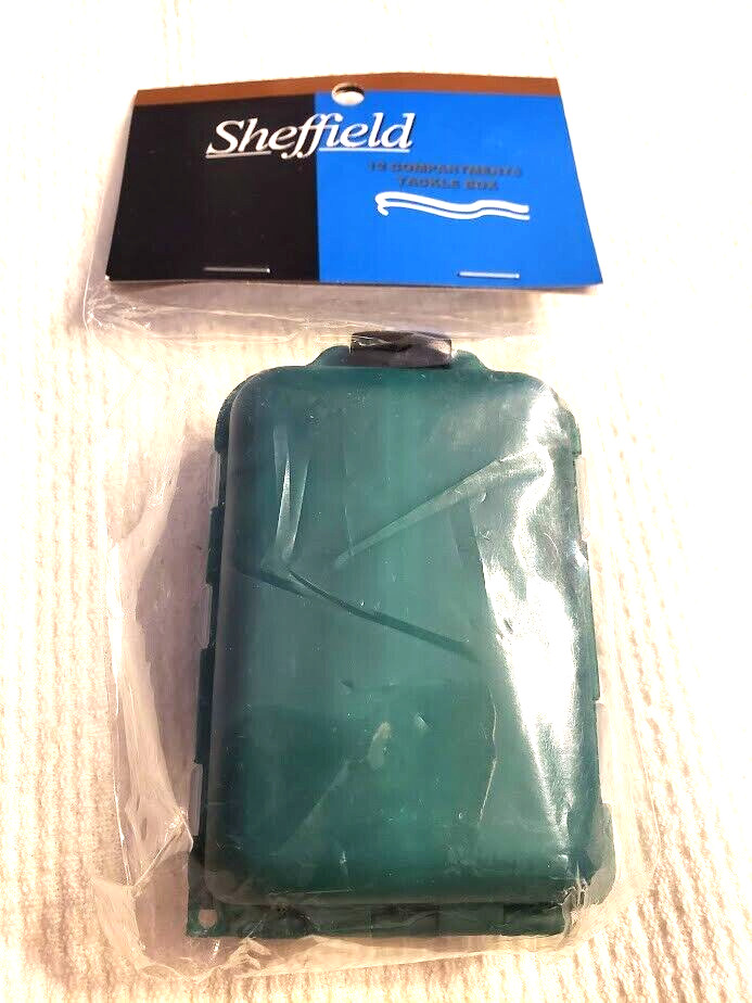 Sheffield 12 Compartment Tackle Box Green