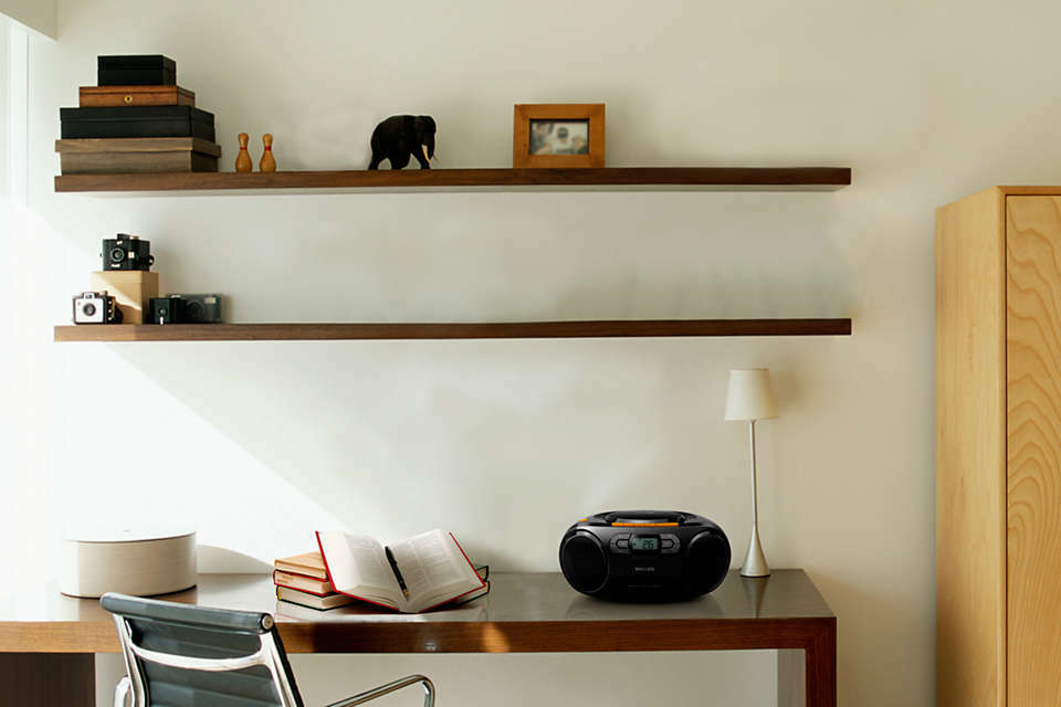 PHILIPS CD Player Cassette Player Stereo Portable Boombox USB FM Radio MP3 Tape