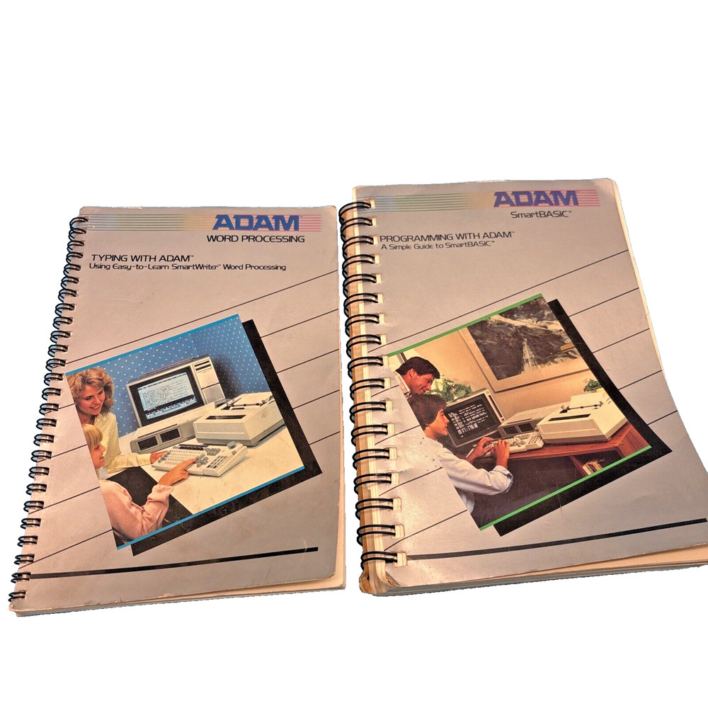 Vtg Coleco Adam SmartBasic Word Processing Programming Manuals User's Handbooks