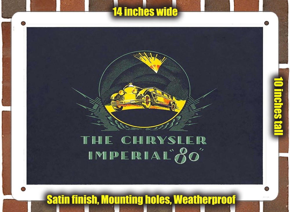 Metal Sign - 1928 Chrysler Imperial