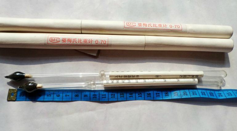 Hydrometer Specific Gravity 0.1 / Baume 10-20%