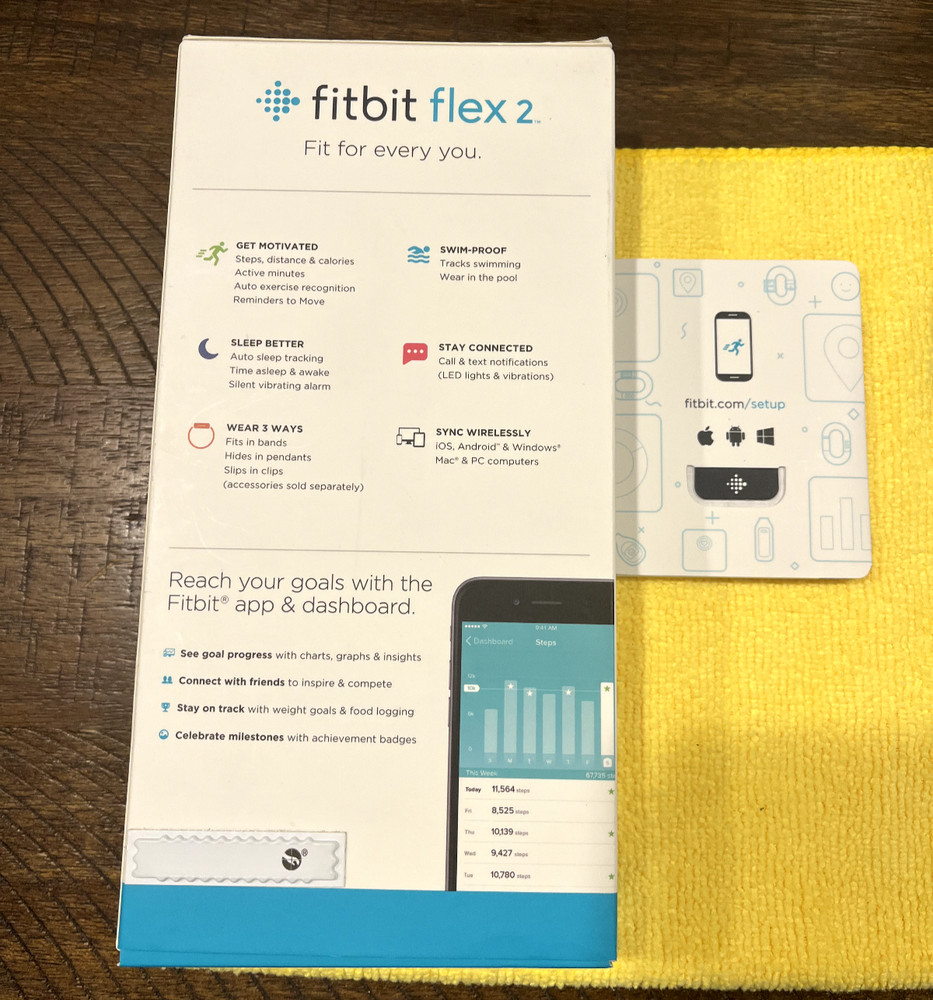 Parts Accessories Fitbit Flex 2 Activity Tracker - Black (FB403BK) Small, Large
