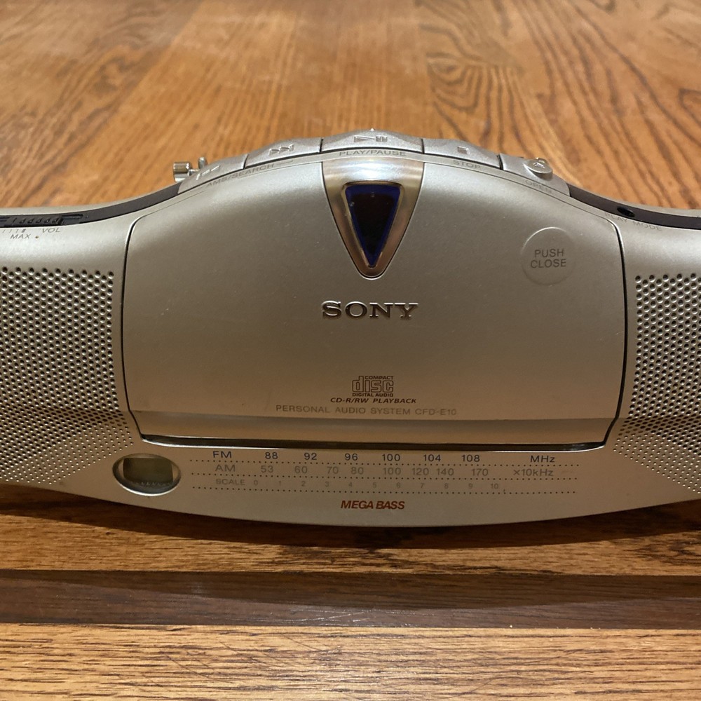 Sony Radio AM FM CD Boombox CFD-E10 Audio System Missing Play Mode Button
