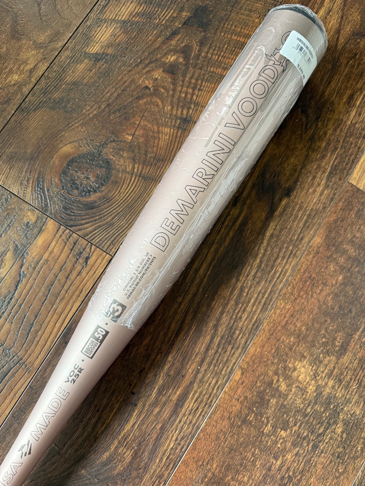 NEW 2025 DeMarini ROSE GOLD VOODOO ONE 33" / 30 oz BBCOR Baseball Bat