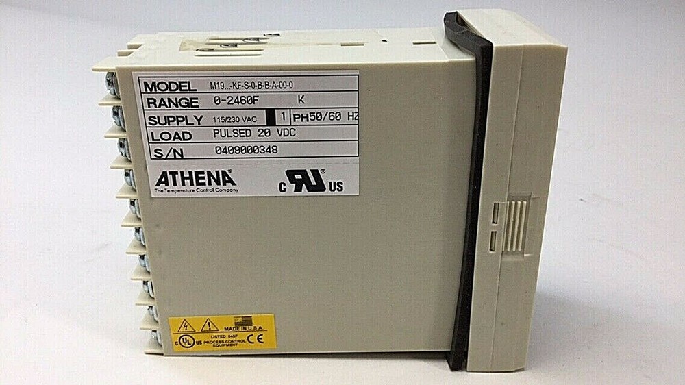 Athena M19-KF-S-0-B-B-A-00-0-00 Temperature Process Controller Range 0-2460F