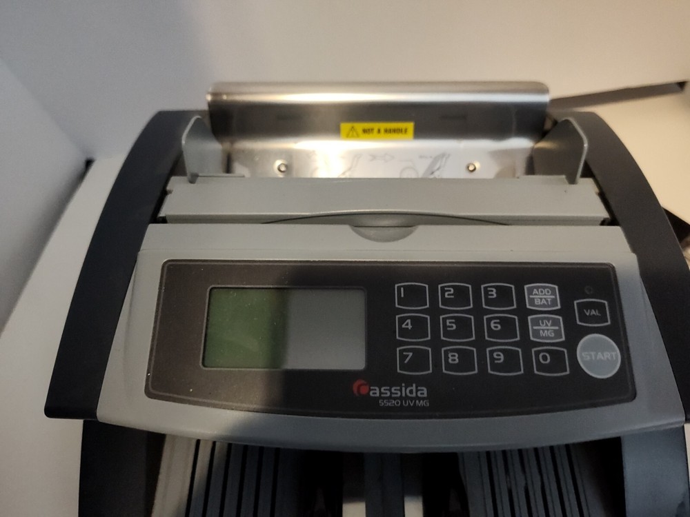 Cassida 5520 UV/MG Back Loading Bill Counter Counterfeit Detection Valucount
