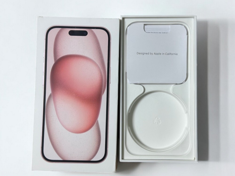 Original BOX for Apple iPhone 15 or 15 Plus with Charging Cable & Manuals