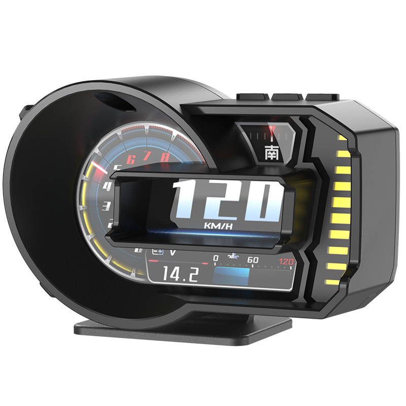 Speed Voltage Pressure Meter HUD Speedometer Gesture Recognition Driving Score