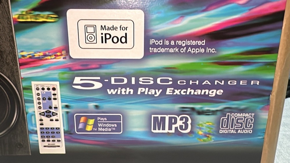 Sharp XL-DK225 Micro Component Stereo System CD Radio iPod Dock-"New" READ NOTE*