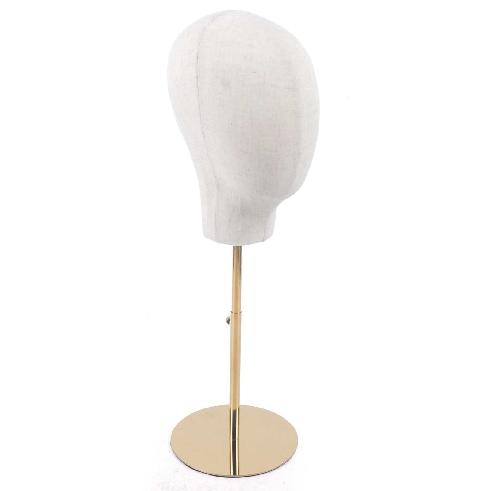 Adjustable Wig Mannequin Head Manikin Cap Toupee Display Stand Hat Rack Gold HOT