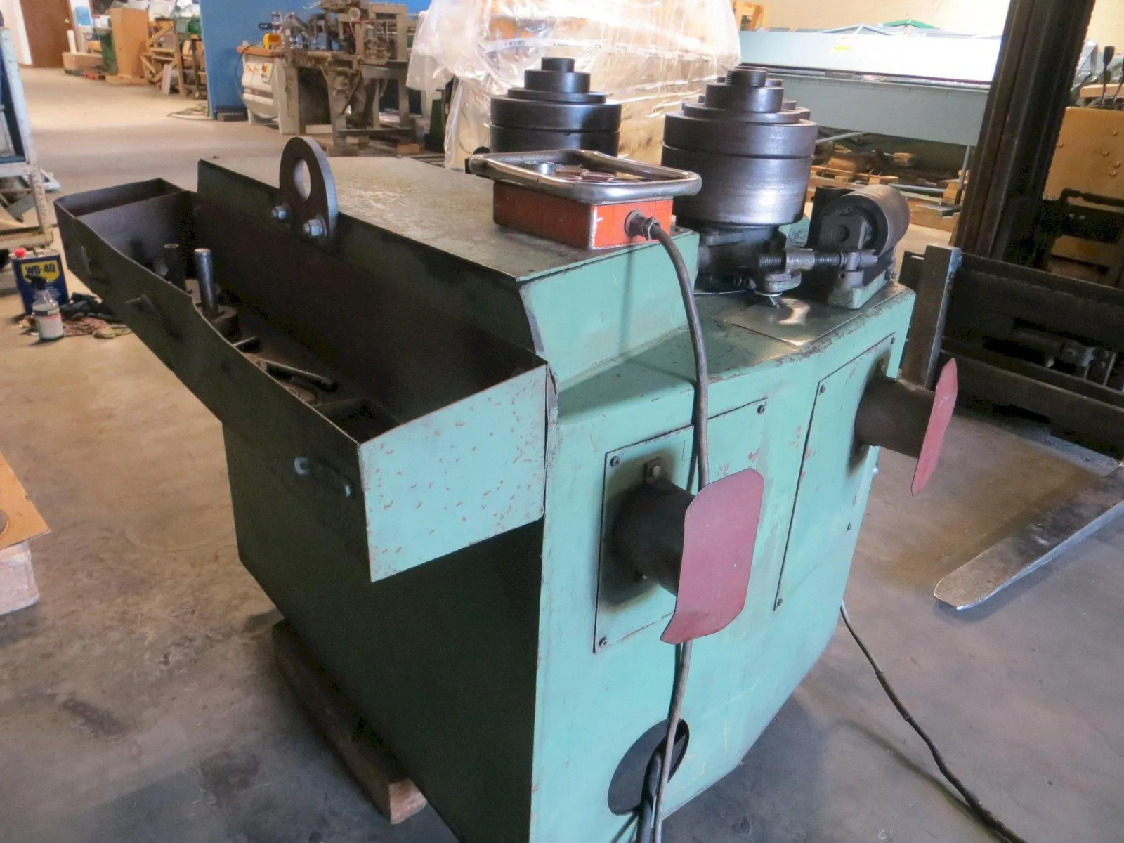 5/16" x 3" x 3" Roundo Hydraulic Angle Bending Roll, Model R3 w/ Pipe Tooling