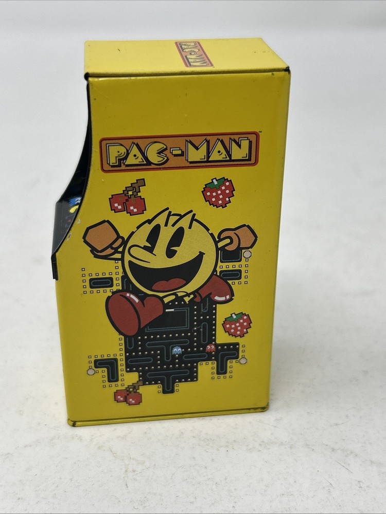 PAC-MAN MINI ARCADE MACHINE METAL CANDY TIN