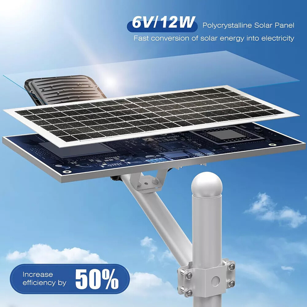 Commercial Solar Street Lights Outdoor Dusk to Dawn Solar High Bright Aluminum