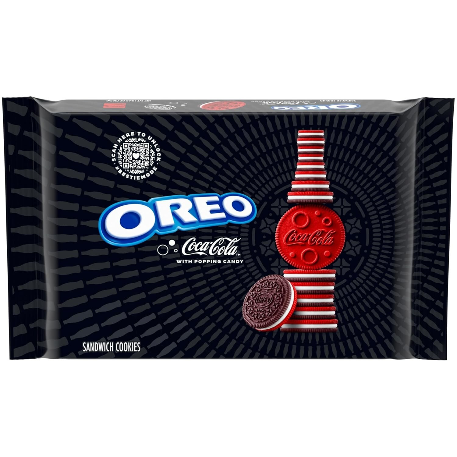 Limited Edition Oreo Coca Cola Flavor Cookies with Popping Candy 10.68oz Coke