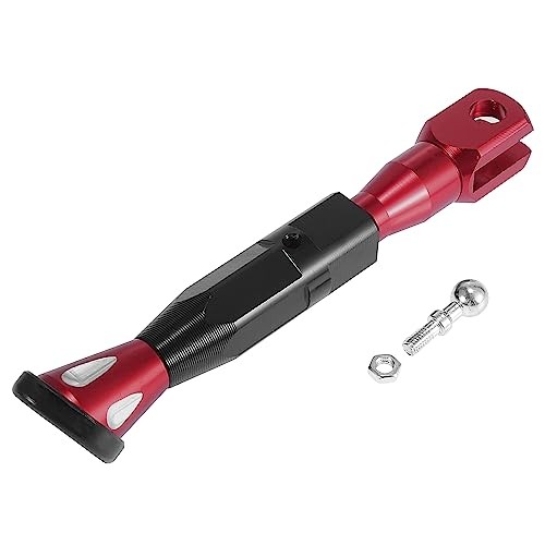 Universal Adjustable Kickstand Side Support Stand Set for Motorcycle CNC Red