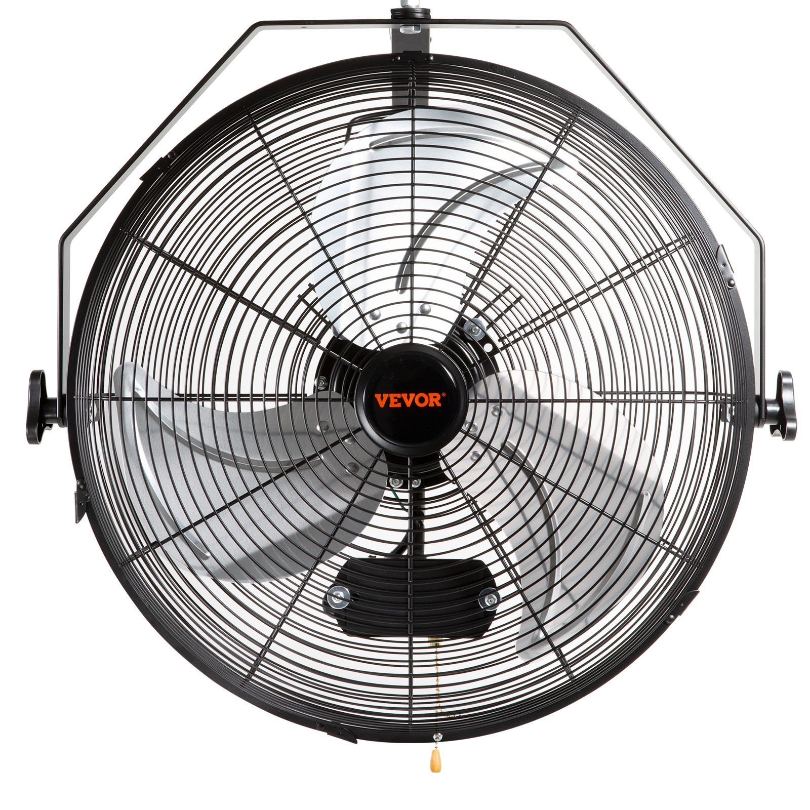 VEVOR Industrial Wall Mount Fan Waterproof Metal Fan 17.6'' 3 Speed Airflow