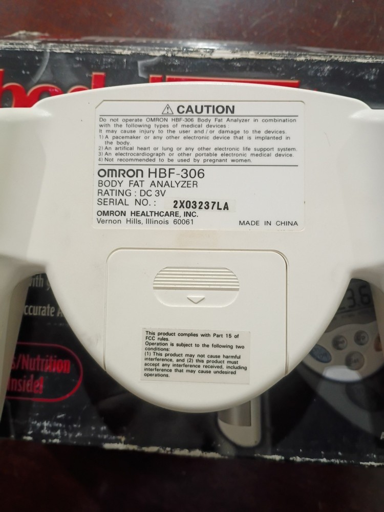 Omron HBF-306BL Body Logic Body Fat Analyzer BMI Tested Working