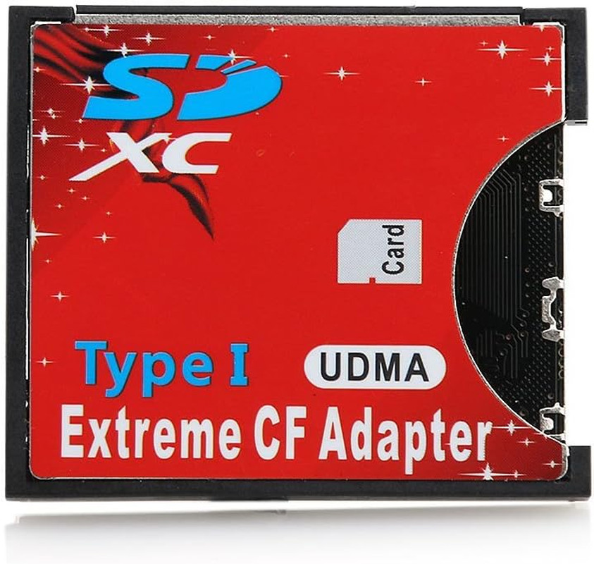 High Speed SDXC SDHC SD to CF Compact Flash Memory Card Reader Adapter Type I