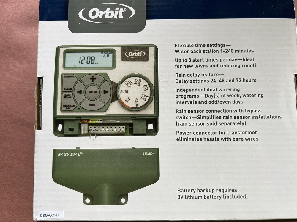 Orbit 57894 Easy-set Logic 4-Station Indoor Sprinkler System Timer