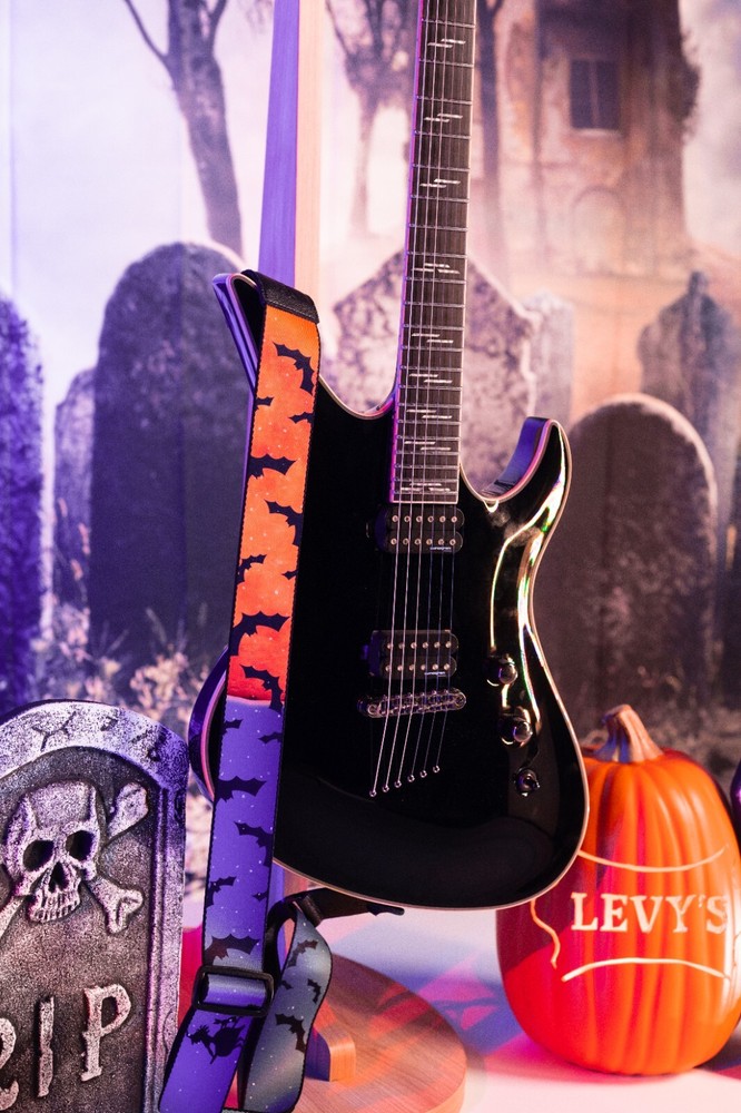 Levy's Leathers 2" Wide Polyester Adjustable Guitar Strap - Halloween Series