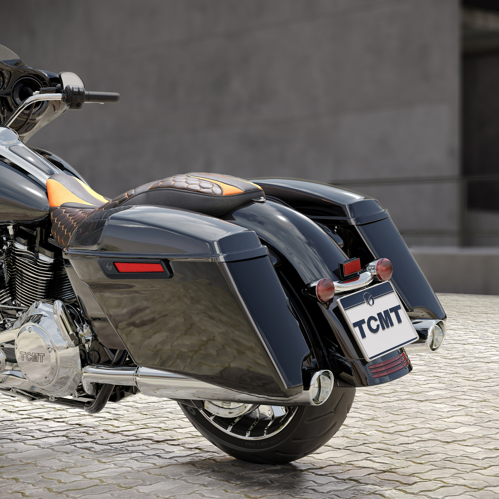 Black 4" Extended Hard Saddlebags Fit For Harley CVO Street Road Glide 2014-2024