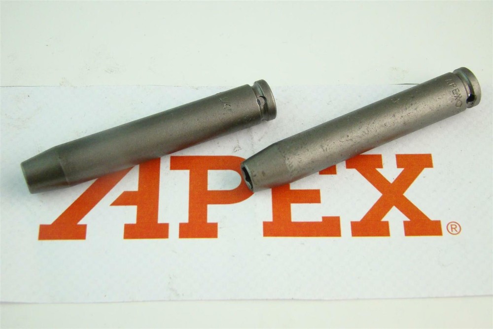 (2) Apex  1/4" Extra Deep Magnetic Socket, 1/4" Drive , 1308