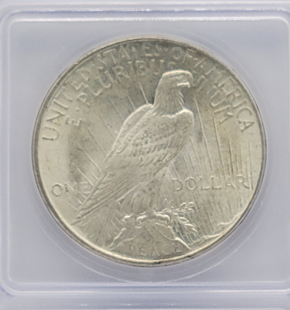 1924 Peace Dollar $1 - Graded ICG MS65+