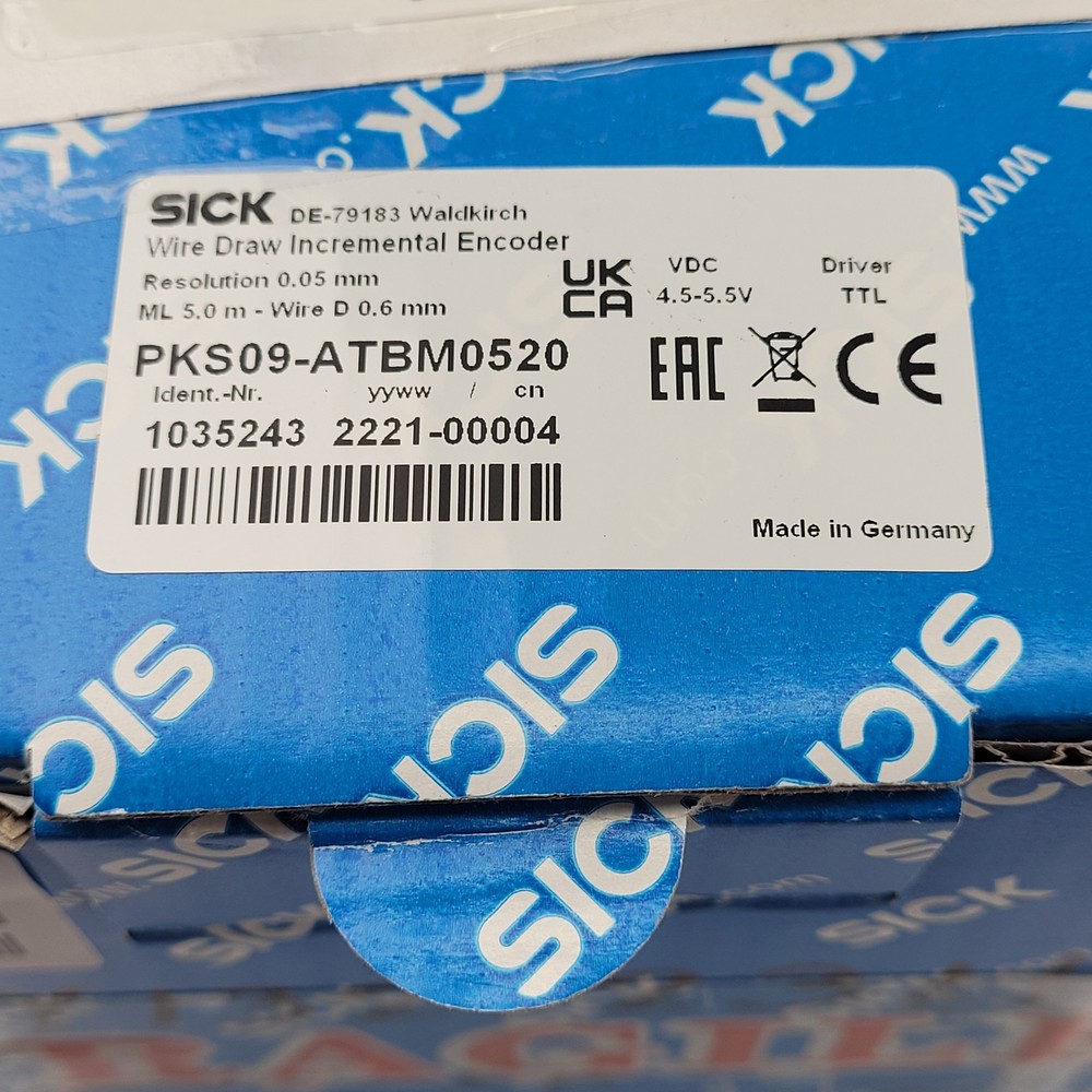 SICK PKS09-ATBM0520 Wire Draw Incremental Encoder, 4.5-5.5VDC - NEW