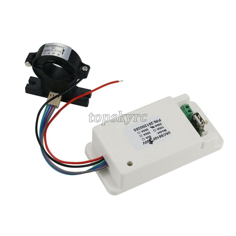 VAC8610F 500V 300A Wireless DC Voltmeter Ammeter Temperature Capacity Coulometer