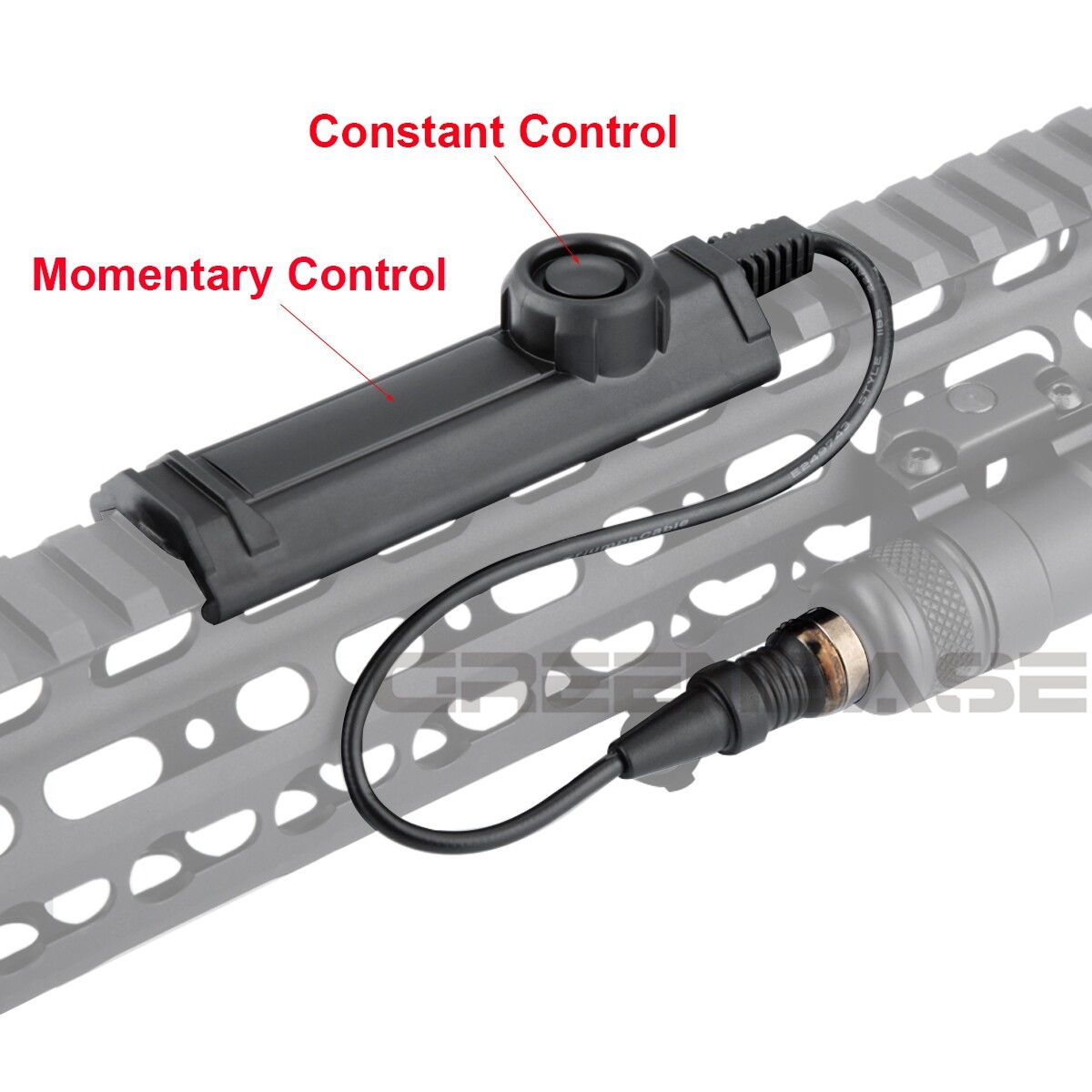 Tactical FlashLight Pressure Dual Remote Tape Switch for M300M600 20mm Picatinny