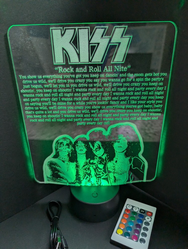 KISS Rock N Roll All Nite L.E.D. Large light display