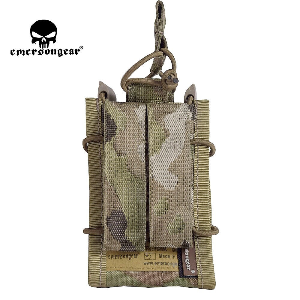 Emerson Tactical Single Stack Modular Molle 5.56 Mag Magazine Pouch Open Top Bag