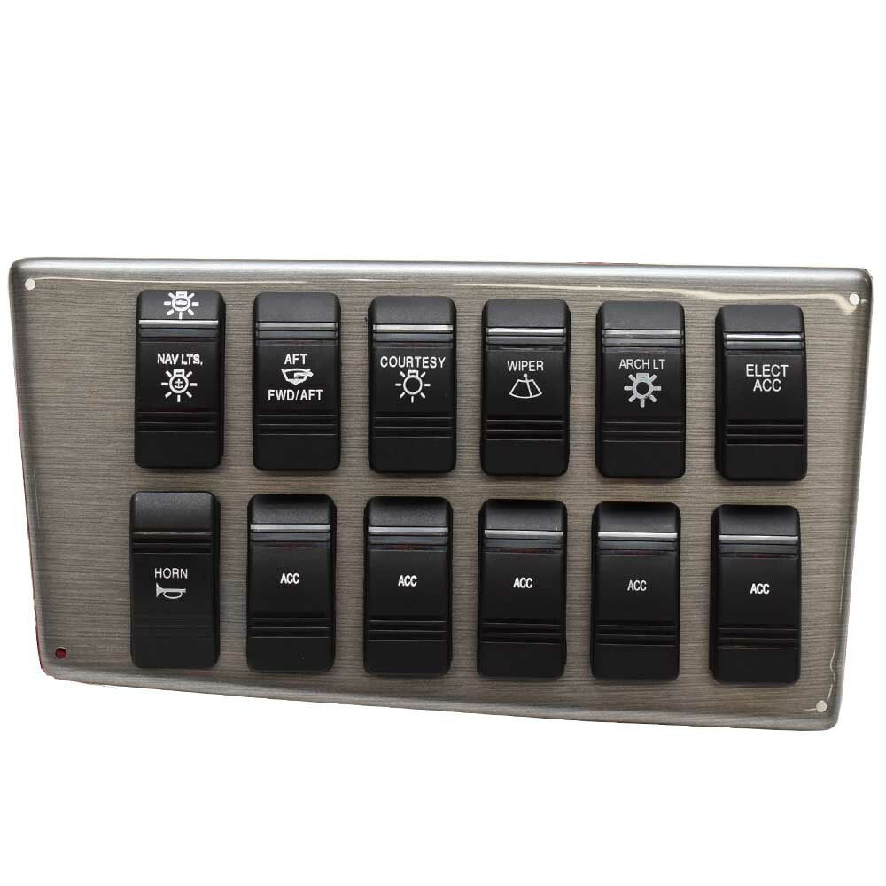 Larson Boat Rocker Switch Panel | 350 Cabrio Glossy Gray