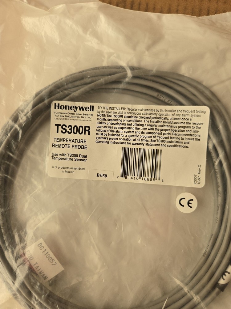 Honeywell TS300R External Temperature Remote Probe New