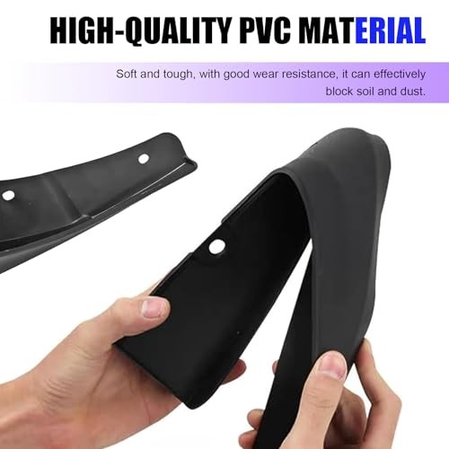 Car Mud Flaps, Splash-Proof Mud Splash Guards Tire Protector, Front 2 PCS Black