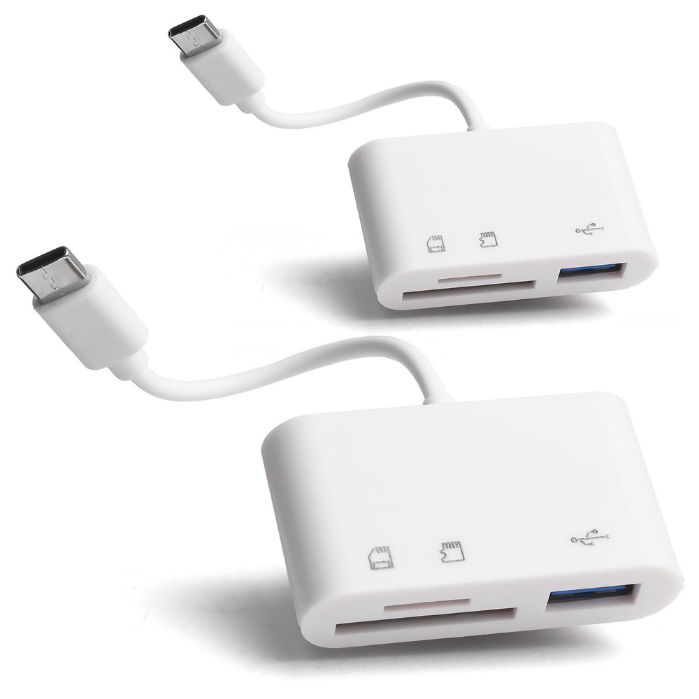 [2 Pack] SD Card Reader for Android, Micro SD Card to USB Adapter USB C SD Card