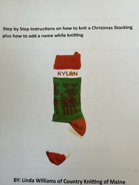 Step By Step Instructions on knitting a Xmas Stocking and Personalizing it