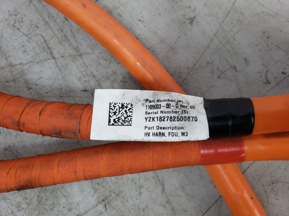 ✅ 17-23 OEM Tesla Model 3 Performance High Voltage Battery Charge Cable Harness