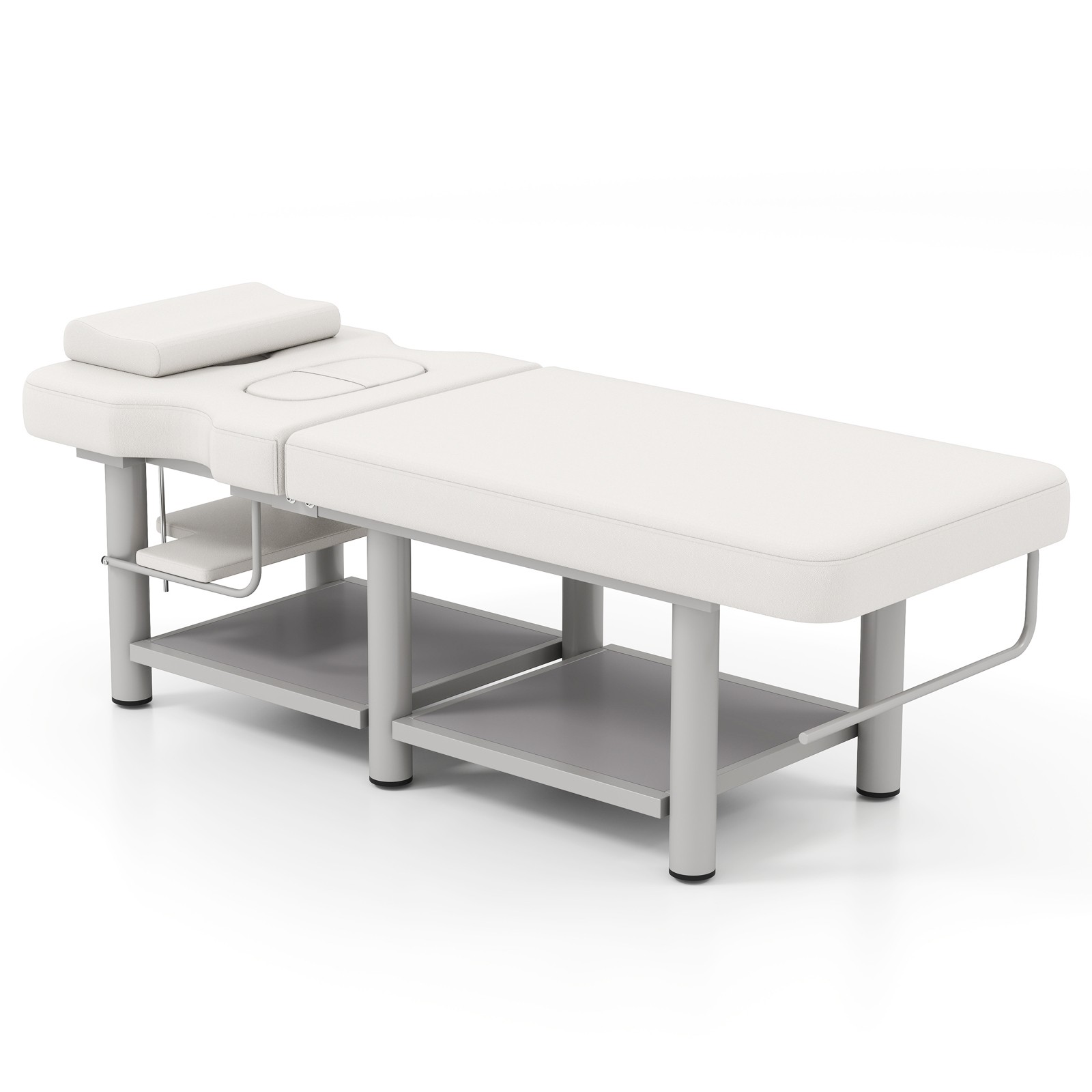 Pro Massage Treatment Table Facial Bed Adjust Backrest Open-Chest Salon Beauty
