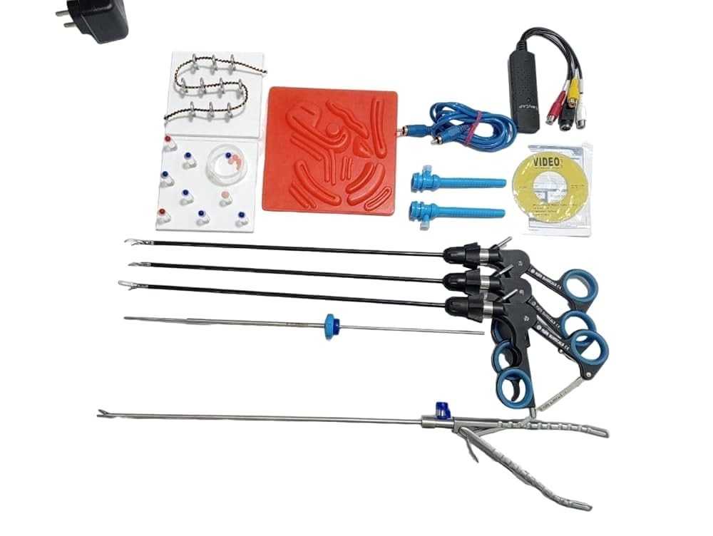 Laparoscopic Simulator Complete Training Kits Six Basic Instrument ss 5mmx330mm