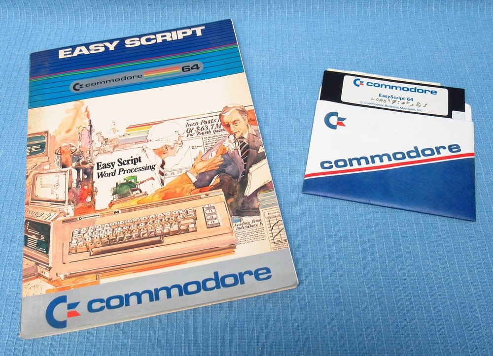 Vintage Commodore 64 Easy Script Software & User Guide Manual - Untested