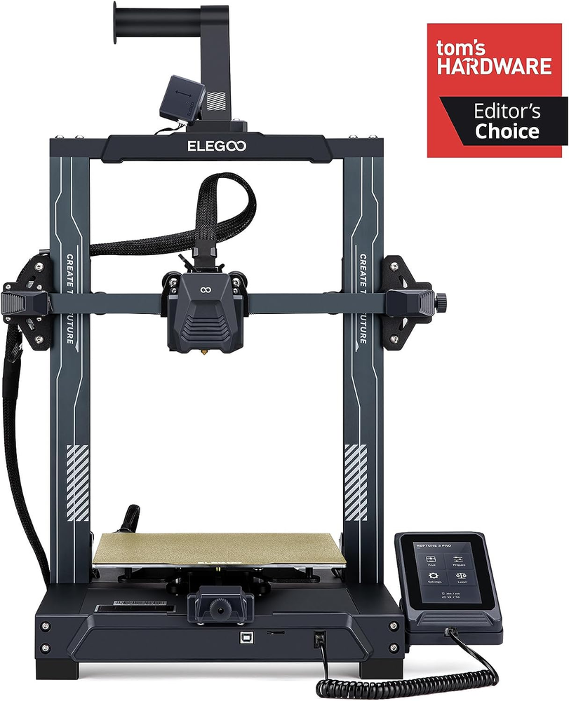 Neptune 3 Pro FDM 3D Printer with Auto Bed Leveling, Dual-Gear Direct Extruder,