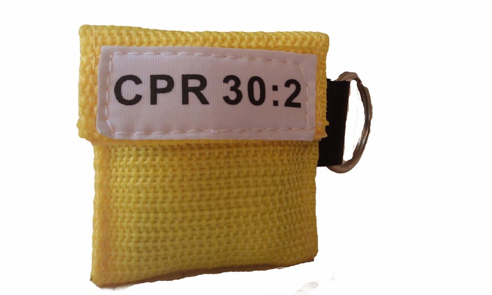 20 Assorted Color CPR Face Shield Mask in Pocket Keychain