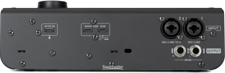 Yamaha URX22 USB-C Audio Interface - Black