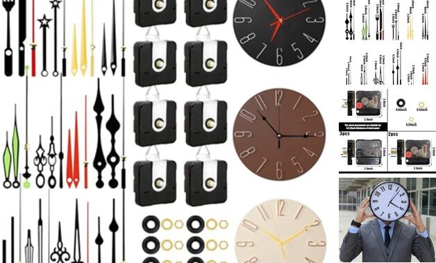 PARAOR 8 PCS High Torque Quartz Clock Movement Mechanism Replacement Clock 01