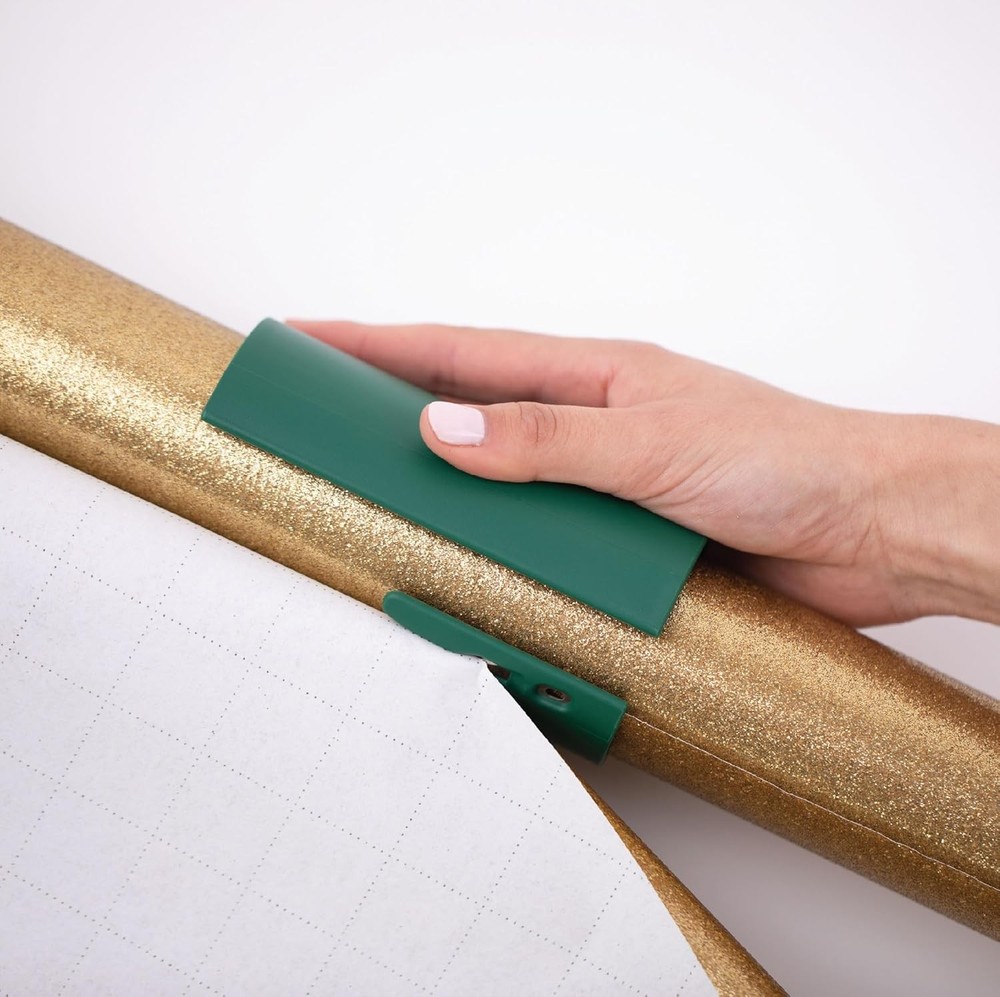 Gift wrap paper roll cutter and holder