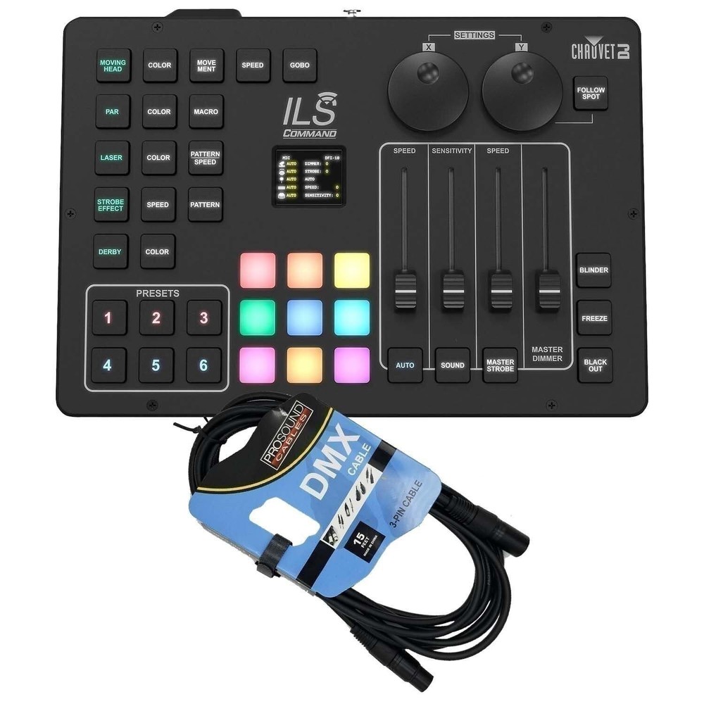 Chauvet DJ ILS Command Lighting Controller, DMX Cable Bundle